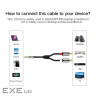 Кабель мультимедійний 3.5mm M to 2xRCA M 3.0m AV116 black Ugreen (10590) (90401970)