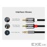 Кабель мультимедійний 3.5mm M to 2xRCA M 3.0m AV116 black Ugreen (10590) (90401970)