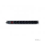 Блок мережевих розеток Crosver PDU19-8E-LSP