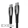 Кабель Baseus Glimmer Series Fast Charging Type-C to Type-C 100W (1m) white (CADH000702)