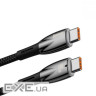 Кабель Baseus Glimmer Series Fast Charging Type-C to Type-C 100W (1m) white (CADH000702)