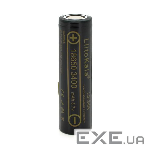 Акумулятор LIITOKALA Li-Ion 18650 3400mAh 3.7V 6A FlatTop (LII-34A)