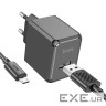Зарядний пристрій HOCO CS11A Ocean USB + cable USB to Micro 5P 10.5W Black (6942007603584)