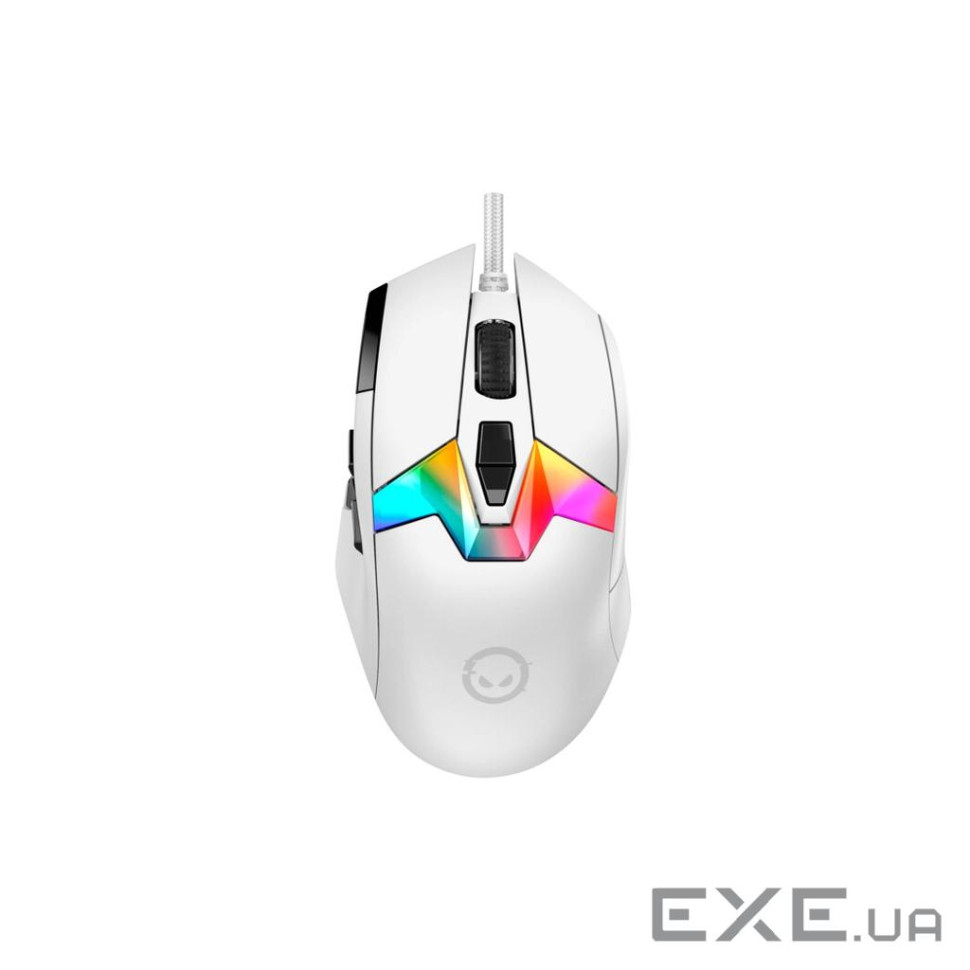 LORGAR MSP80, Professional wired gaming mouse, 9 programmable buttons, Pixart PAW3395 (LRG-MSP80-WH)