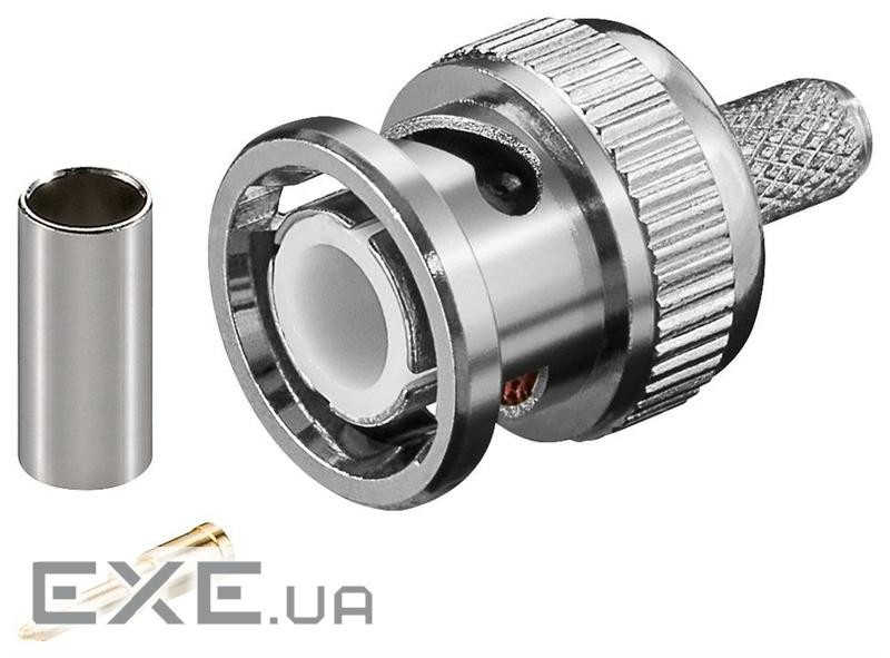 Штекер FreeEnd-BNC/50ohm,/M обжимний конектор RJ58/U Gold (75.01.1333-1)