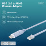 Дата кабель USB AM to RJ45 Ethernet 1.8m FT232RNL black Digitus (DA-70173)