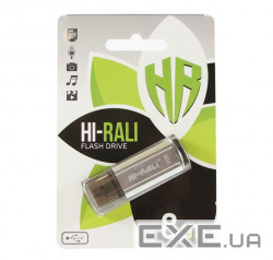 Флеш-накопичувач Hi-Rali 8 GB Stark Series Silver (HI-8GBSTSL)