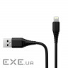 Дата кабель USB 2.0 AM to Lightning 1.0m black ColorWay (CW-CBUL024-BK)