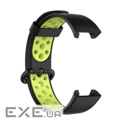 Ремінець BeCover Vents Style для Xiaomi Redmi Smart Band 2 Black-Green (709423)