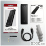 Кишеня зовнішня AXAGON USB-C 10Gbps metal box for M.2 NVMe SSD BLACK ARROW (EEM2-UB2)
