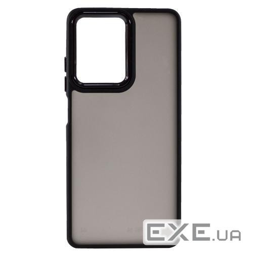 Накладка силіконова для смартфона Xiaomi Redmi Note 12 Pro (6.67), Gingle Matte Metal Frame, Black Xiaomi Redmi Note 12