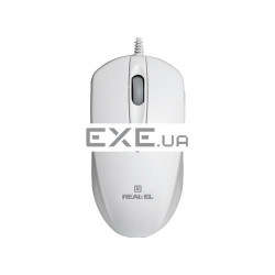 Миша Real-El RM-211, USB, white (RM-211 white)