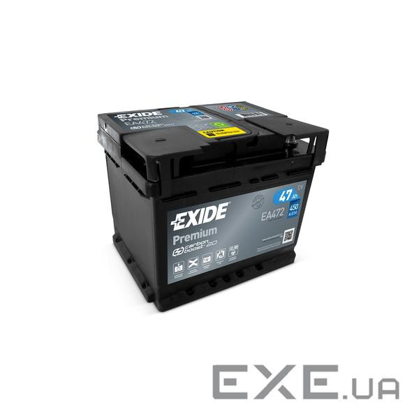Акумулятор автомобільний EXIDE PREMIUM 47A (EA472)