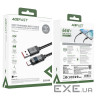 Кабель ACEFAST C15-04 USB-A to USB-C zinc alloy digital display braided charging dat (6974316283737)