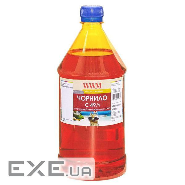 Чорнило WWM Canon GI-490 1000г Yellow (C49/Y-4)