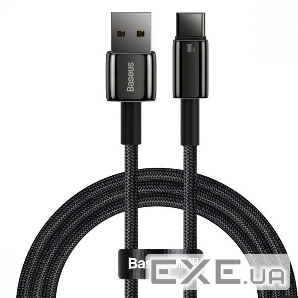Дата кабель USB 2.0 AM to USB-C 1.0m 100W black Baseus (CAWJ000001)