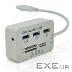 USB хаб YT-TCA3H3+CR-W 3-port
