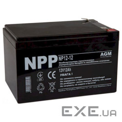 Акумуляторна батарея NPP POWER NP12-12 (12В, 12Ач) (NPP-NP12-12)