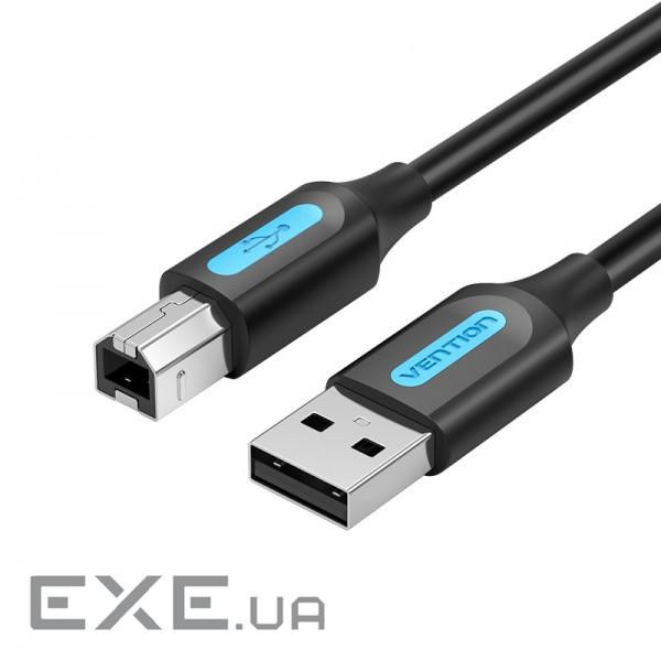 Кабель для принтера USB 2.0 AM/BM 2.0m 480Mbps PVC black Vention (COQBH)