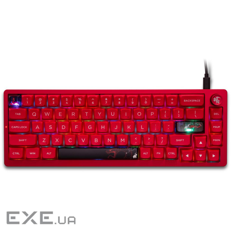 Клавіатура Thunderobot VIC68 Gateron Magnetic Jade Pro Switch Red USB UA (6932066317218)