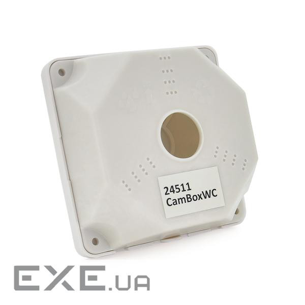 Монтажна коробка для камер CamBoxWC 130х130х50мм біла, пластик