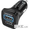 Автомобільний зарядний пристрій CHOETECH C0051 36W Dual USB Car Charger Black