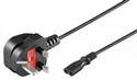 Кабель живлення пристроїв IEC(UK)-(C7)Euro8 1.8m,90ёвилка 0.75кв.mm,чорний (75.09.3959-1) (75.09.3959-1)