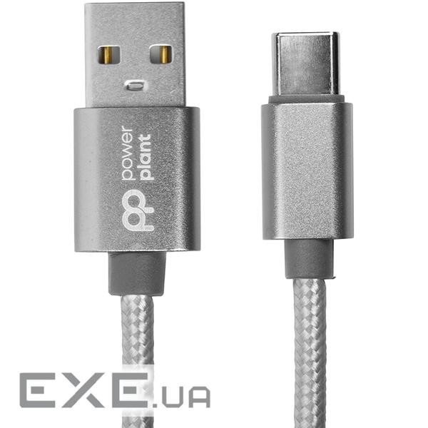 Дата кабель USB 2.0 AM to USB-C 1.0m PowerPlant (CA912346)