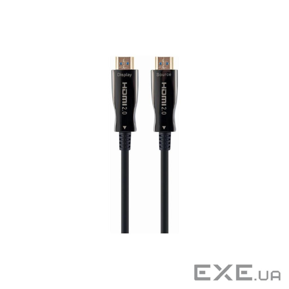 Кабель мультимедійний HDMI M to HDMI M 40.0m V2.0 4K 60Hz AOC Cablexpert (CCBP-HDMI-AOC-40M)