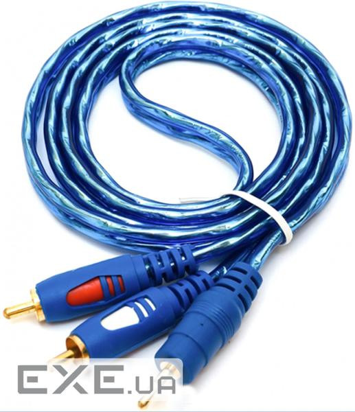 Кабель AUX Audio 3.5мм - RCAx2 M/M 5.0м OEM (S0706)