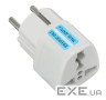 Перехідник живлення 220В з ENG/USA/Euro/China на EURO розетки, білий (S0469) (S0469)