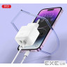 Зарядний пристрій XO 1xUSB QC3.0 + 1xUSB-C PD20W (XO-QC37)