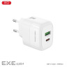 Зарядний пристрій XO 1xUSB QC3.0 + 1xUSB-C PD20W (XO-QC37)