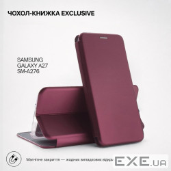 Чохол до мобільного телефона BeCover Exclusive Samsung Galaxy A27 SM-A276 Red Wine (715687)
