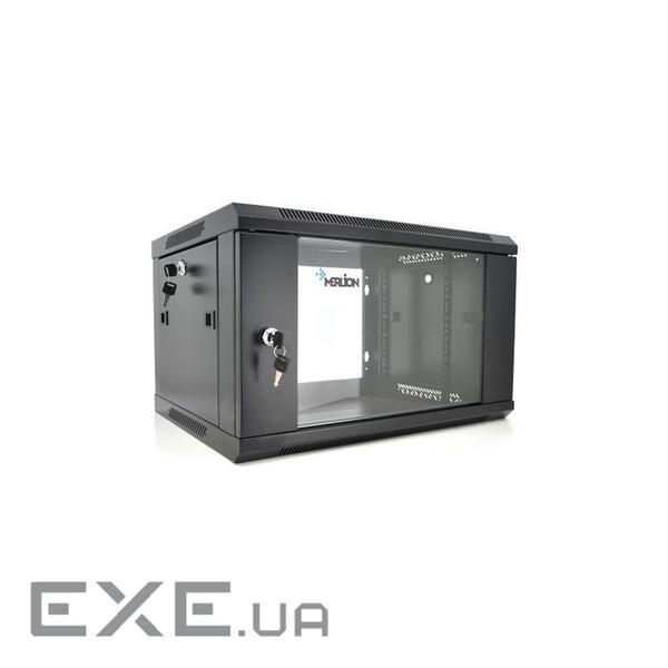 Шафа настінна Merlion 6U 19" 600*600*367 (Ш*Г*В)мм, black (Ml3-6606 / 23525)