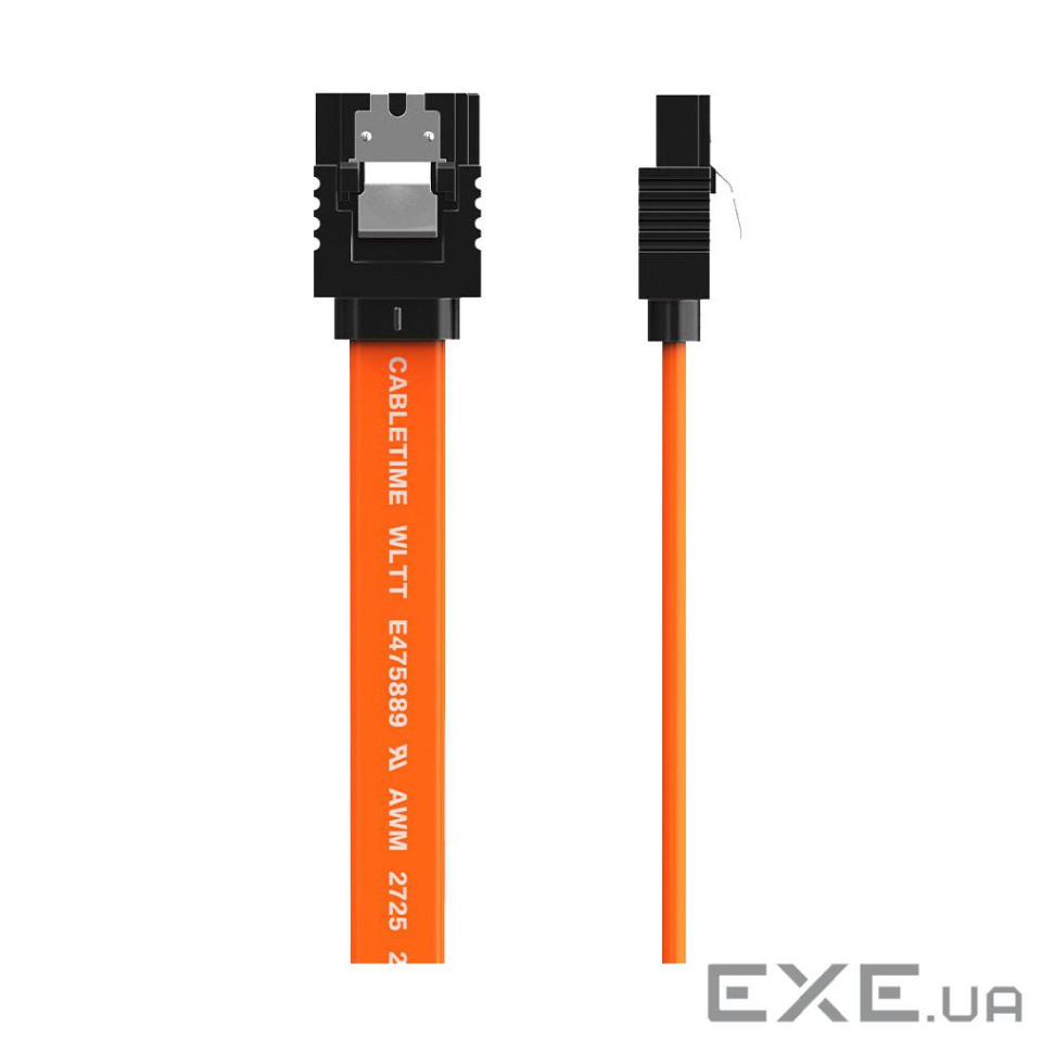 Кабель для передачі даних SATA III 0.5m Cabletime (CA915897)