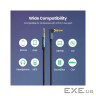 Кабель мультимедійний 3.5mm M to 3.5mm M 1.0m 90 corner AV112 blue Ugreen (60179)
