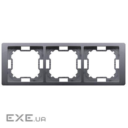 Рамка Neos BASIC 3x, серебро (BMRC3/43)