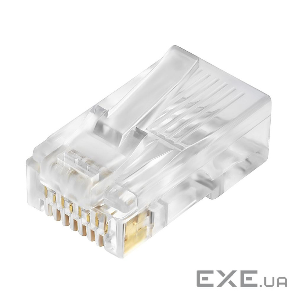 Конектор Merlion RJ-45 8P8C UT (RJ45ML-50-CAT6 для наскрізного підключення)