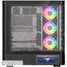 Корпус Modecom VOLCANO AQ400 ARGB MIDI SIDE LCD 6,2”, 4x120mm fans BLACK без БЖ A (MC-A-AQ400-4FA-B)