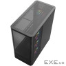 Корпус Modecom VOLCANO AQ400 ARGB MIDI SIDE LCD 6,2”, 4x120mm fans BLACK без БЖ A (MC-A-AQ400-4FA-B)