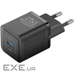 Зарядний пристрій 1xUSB-C 20W PD чорний Vention (FEPB0-EU)