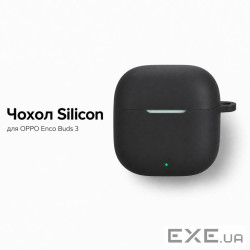 Чохол для навушників BeCover Silicon для OPPO Enco Buds 3 Black (715908)
