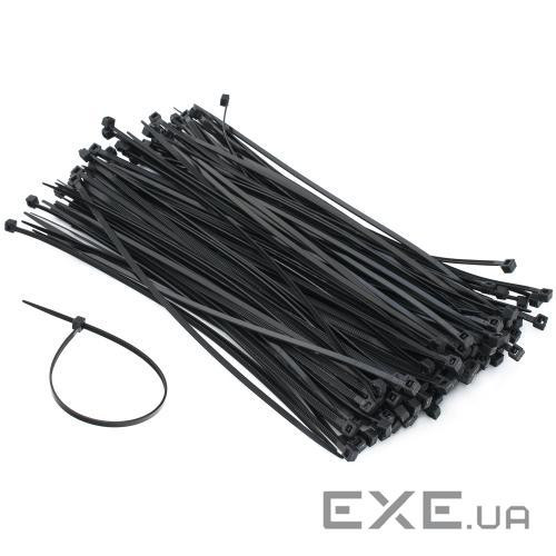 Стяжки для кабелю, 200 мм х 2,5 мм, 100 шт , Black, Patron (PLA-2.5-200-BL) (RIB-PLA-2.5-200-BL)