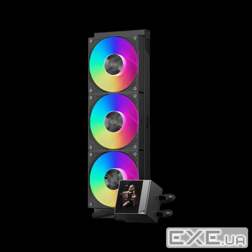 СРО PсCOOLER DA360 PRO ARGB Display чорний IntelLGA 20XX/1700/1200/115X/1851 AM (DC360Pro-BKAWXY-GL)