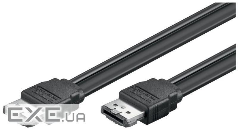 Кабель накопичувача eSATApd M/M 1.0m,I-type,чорний (75.09.5010-1)