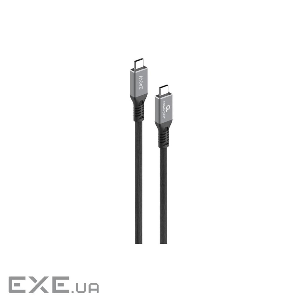 Кабель Cablexpert CCBP-USB4-CMCM240-0.3M, преміум якість, USB4, C-тато/C-тато, 0,3 м.