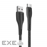 Дата кабель USB 2.0 AM to Micro 5P 1.0m led black ColorWay (CW-CBUM034-BK)