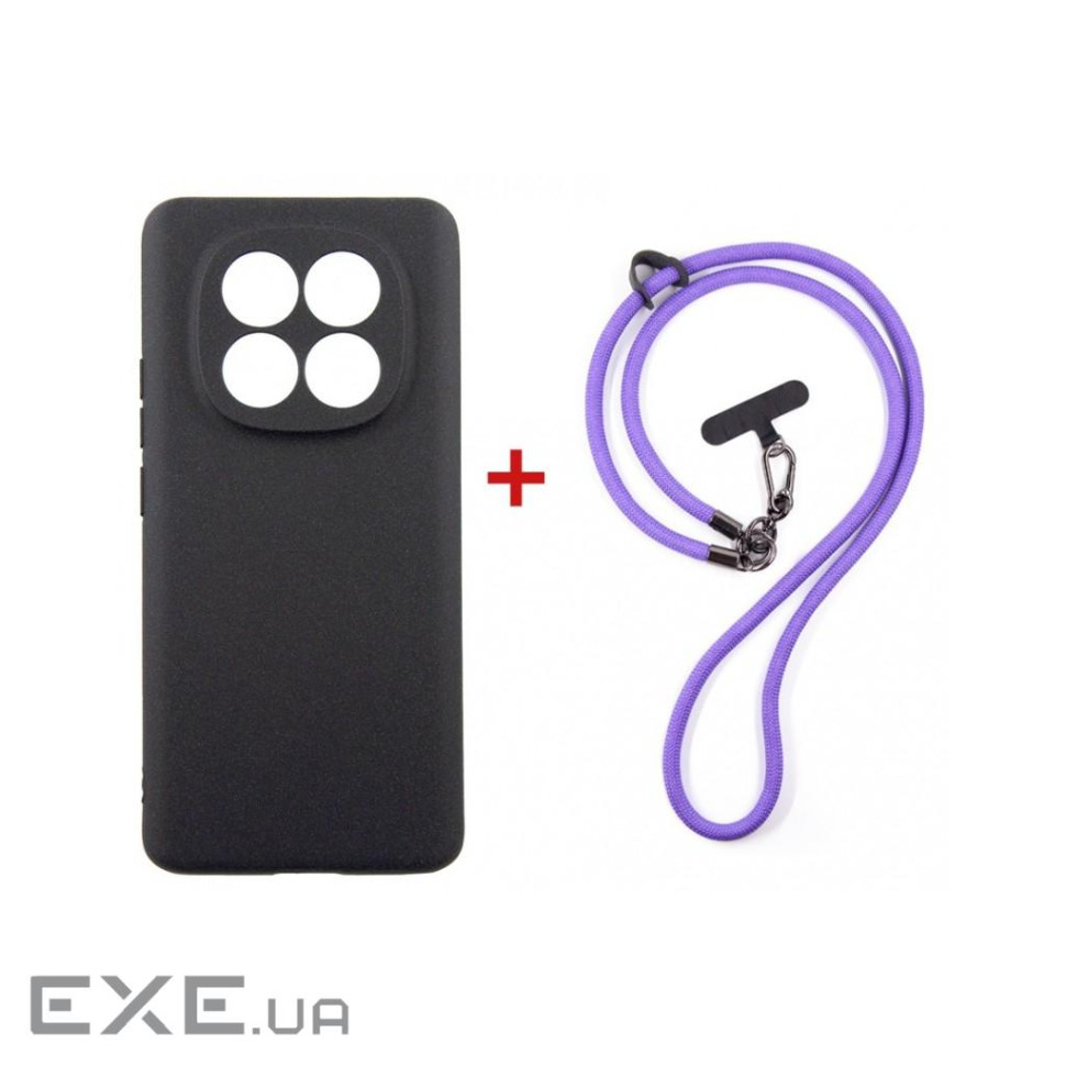 Чохол до мобільного телефона Dengos Case + Cross-body Strap Xiaomi Redmi Note 15 Bla (DG-KM-CCRB-34)