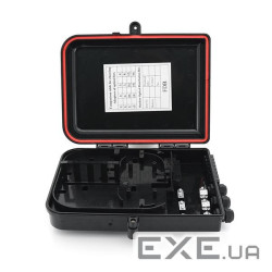 Муфта оптична Merlion ML-OP-F210-SC, IP65, герметична, for 16 SC simplex adaptor, матеріал ABS ABS